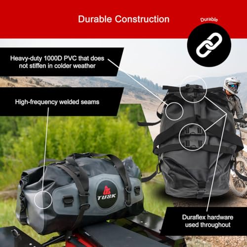 Tusk Dry Duffel Bag Medium (33 Liters) Top Load Black/Grey3