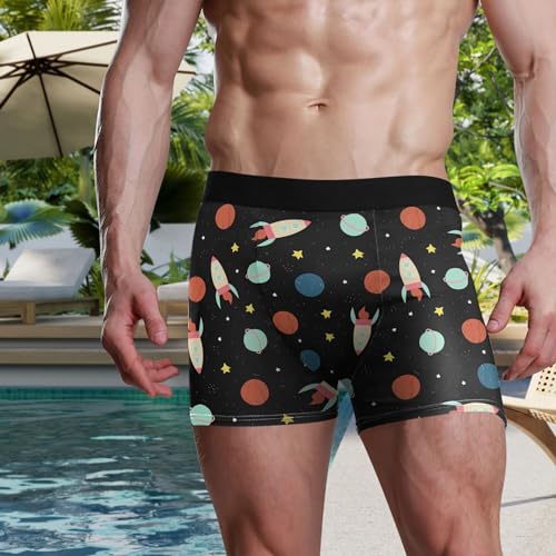 visesunny Men's Underwear - Funny Cartoon Boxer Brief Fly with Built-in Pouch Support - Underwear for Men2