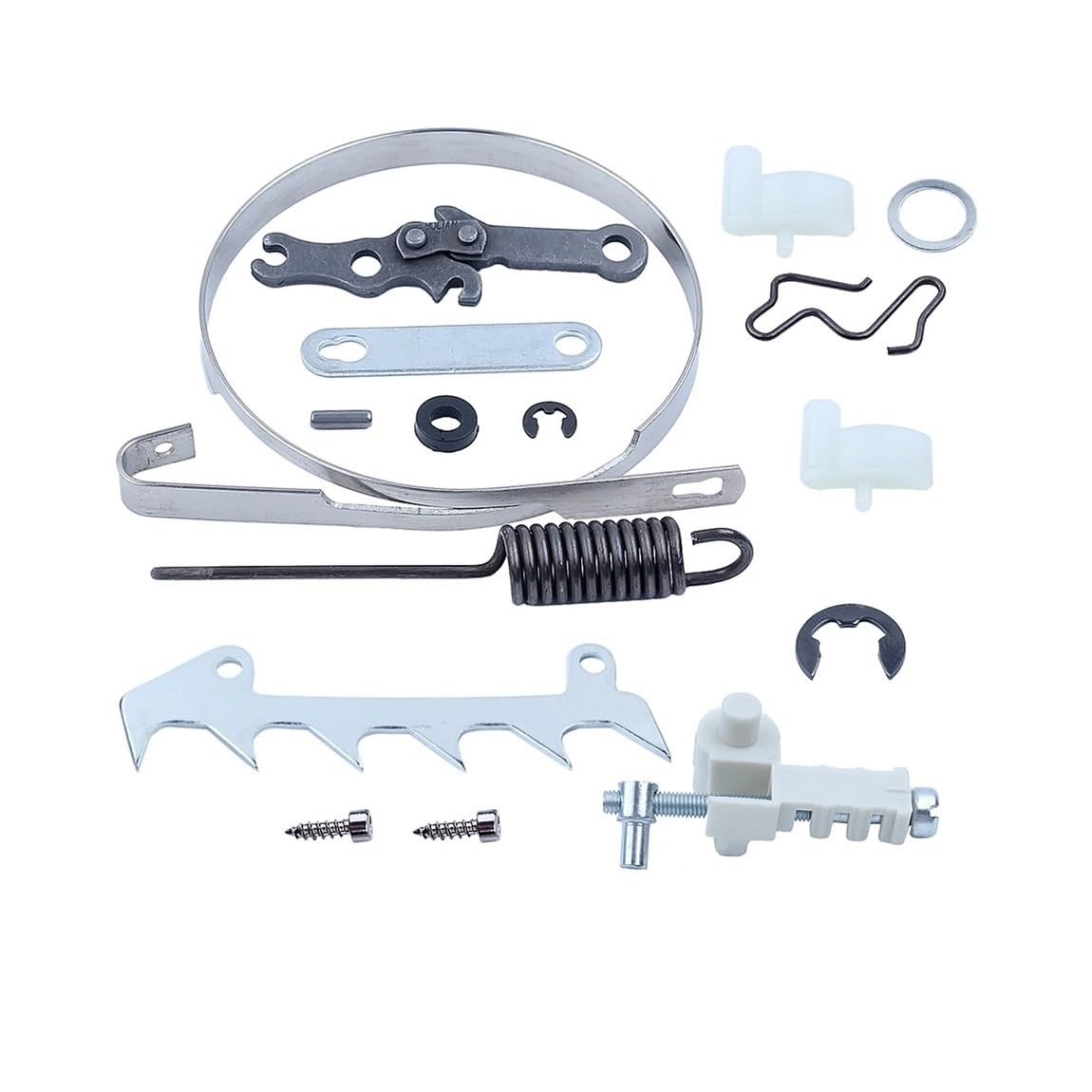 Kit di riparazione del tendicatena for motosega adatto for MS170 MS180 017 018 MS 170 180, parti di ricambio for il kit di riparazione del nastro freno a punta del paraurti.