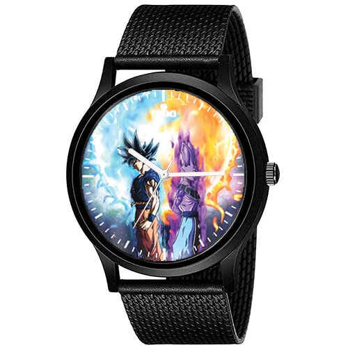 AROA Watch New Watch for Goku Vs Beerus 100% Power,Kakumei Model : 340 Men Black Metal Type Rubber Analog Watch Black Dial for Men Stylish Watch for Boys (B0C2VXD41G) Amazon Price History, Amazon Price Tracker