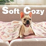 MICOOYO 3Pack Hundedecken Waschbar, Flauschige Fleece Hunde Decke für Katzen Kätzchen Welpen, Warme Decke mit Pfotenaufdruck für Kleine Mittlere und Große Hunde(Small)