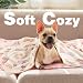 MICOOYO 3Pack Hundedecken Waschbar, Flauschige Fleece Hunde Decke für Katzen Kätzchen Welpen, Warme Decke mit Pfotenaufdruck für Kleine Mittlere und Große Hunde(Small)