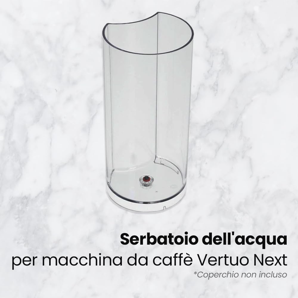 Anakel Home Serbatoio dell'acqua di ricambio MS-624911 compatibile con macchina da caffè Nespresso Vertuo Next | Capacità 1,1 litri | Coperchio non incluso