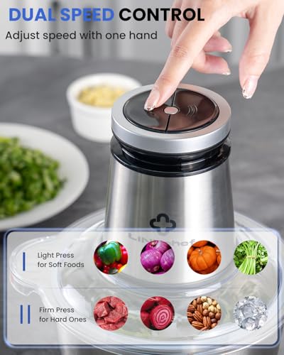 Image of LINKChef Food Processor, 10 Cup Electric Food Chopper, 600W Meat Grinder