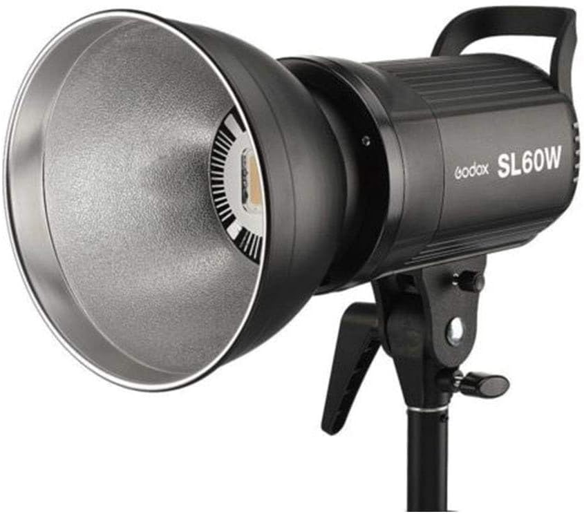 Godox SL60 60W 5600K Studio White Version LCD Panel LED Video Light with Bowens Mount Outdoor Shooting Light (Remote not Included) Black