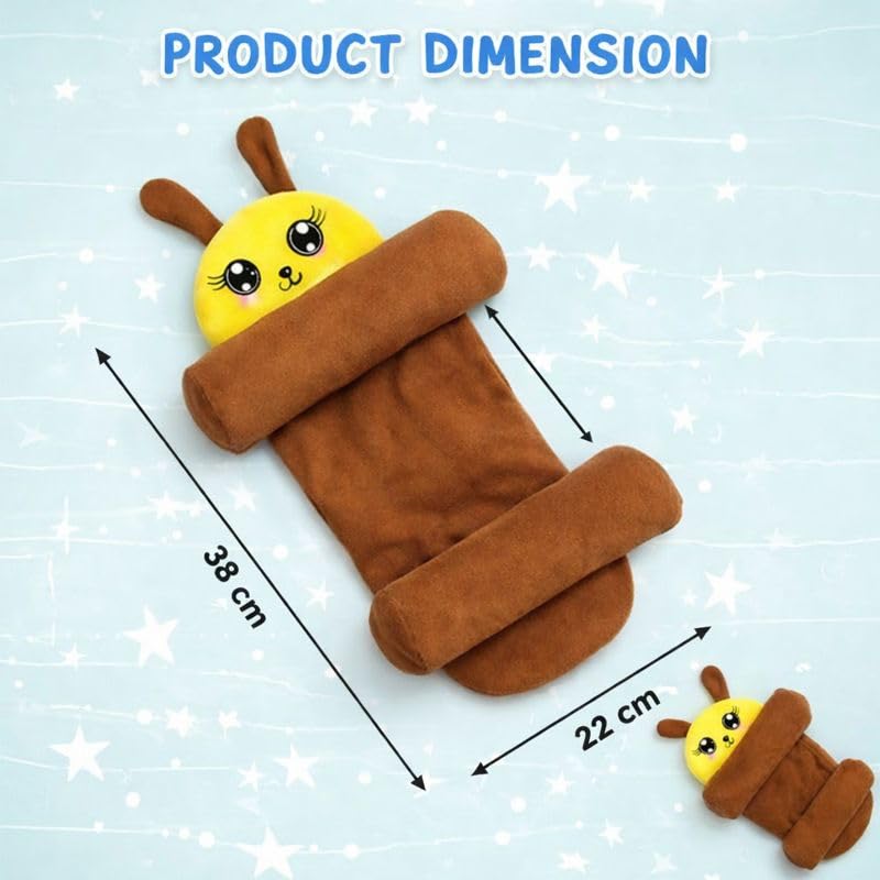 Image of Baby Pillow Combo Set for Newborns & Infants | Toddler Pillow Head Support Cushions with Plush Side Rollers for 0-12 Months