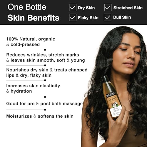 Image of Soulflower Extra Virgin Coconut Oil | Clinically Proven for Hair Growth, Moisturizer, Damage Repair, Anti-Frizz, Baby & Body Massage | 100% Pure, Ecocert Organic Certified, No Mineral Oil, 120ml