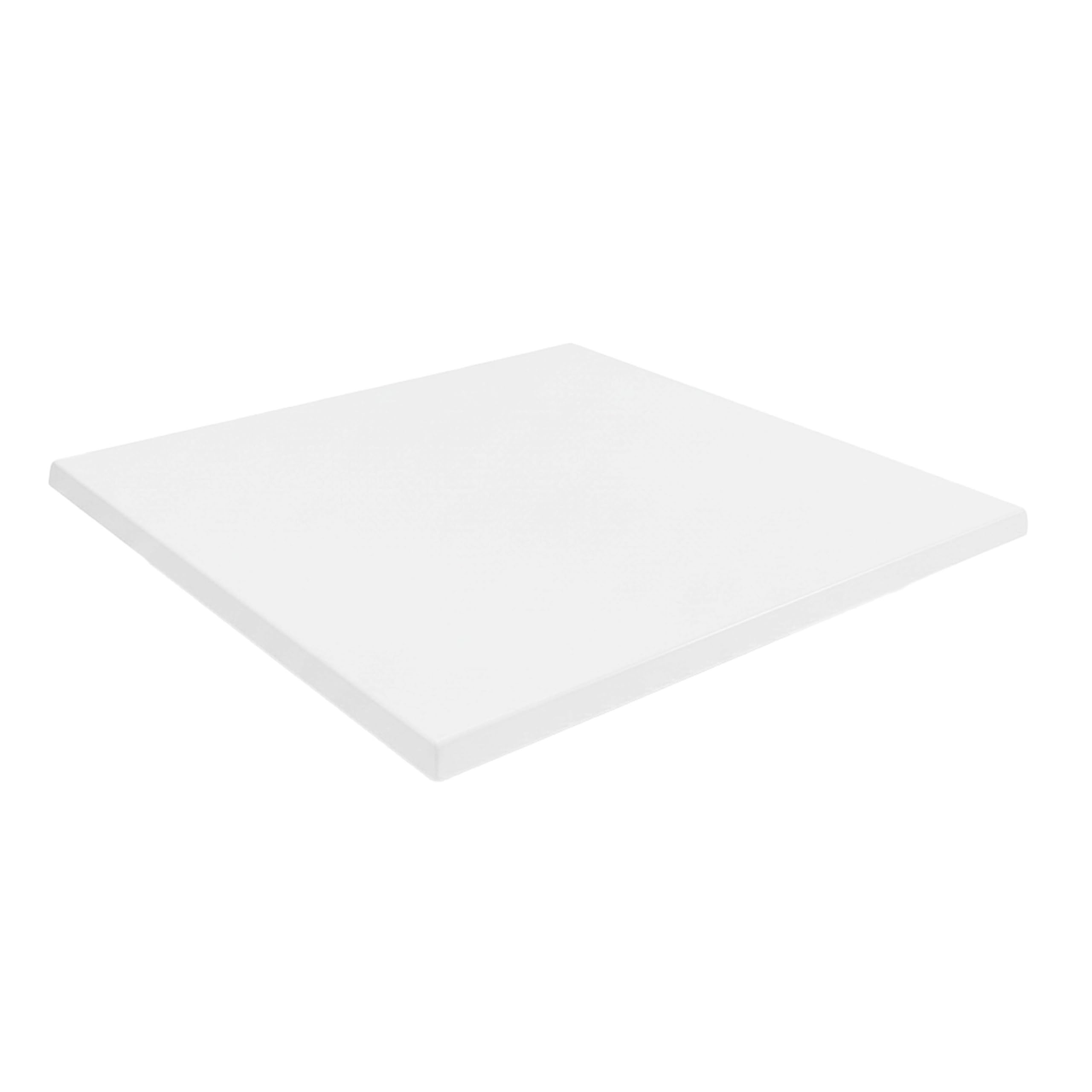 Oviala Plateau de Table carré stratifié 60 x 60 cm Blanc