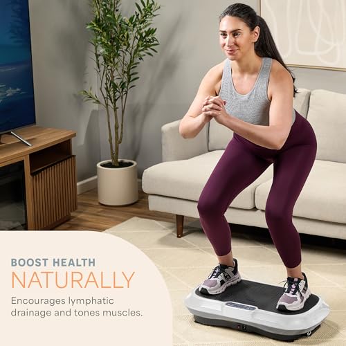 Image of Lifepro Waver Vibration Plate Exercise Machine - High-Intensity Vibration Plate for Lymphatic Drainage - Full-Body Workout Vibrating Platform with Loop Bands - Fitness Equipment for Strength & Toning