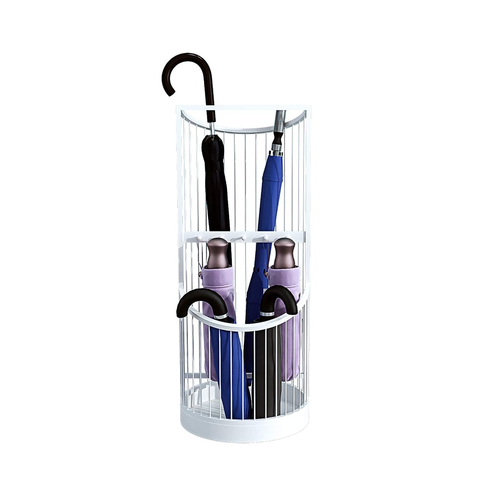Porte-parapluie de couloir blanc pour accueillir vos proches chaleureusement