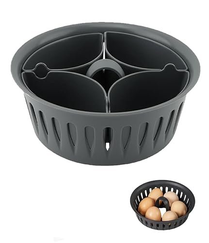 Neuytiky Cuociuova per 4 Uova per Accessorio Compatibile con TM6 TM5,Cuociuova e Stampo per Uova in Camicia,Accessori per Cucinare le Uova per Basket Portauovo