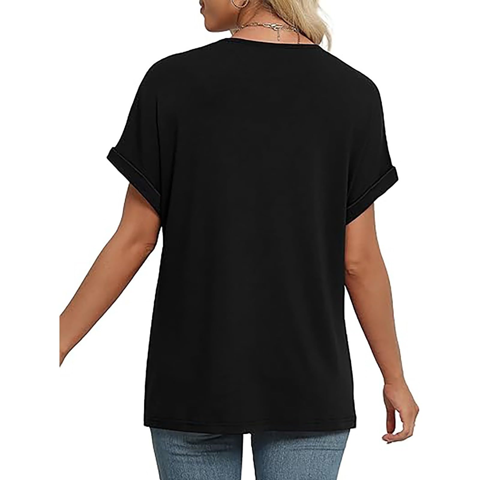 Blusas Mujer Verano,Elegante Suelta Camiseta Mujeres Tallas Grandes Holgada elástica y cómoda Lindas Camisetas atléticas Talla Grande Original#G