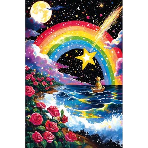Puzzle Temática Arcoíris Cielo Nocturno para 3+ Anos miniatura 1