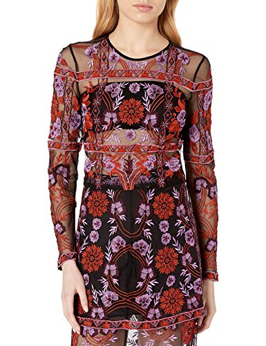 House of Harlow 1960 Women's Ilaria Blouse, Noir, Small