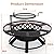 BALI OUTDOORS Fire Pit with Poker, 40 inch Outdoor Fire Pit Patio, Wood Burning Firepits for Outside with Grill