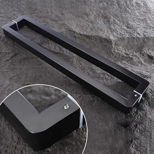 Poignées de porte de grange 162,5 cm noires en inox étanches push pull - 2