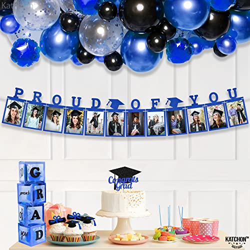 Image of KatchOn, Blue Graduation Photo Banner 2026 - Large 10 Feet, Proud of You Banner | Graduation Decorations 2026 | Graduation 2026 Backdrop | Graduation Picture Display