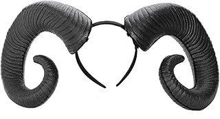 Lurrose Halloween Devil Horn Headband Halloween Costume Accessory Fancy Dress Devil Hairband Cosplay Party Supplies Black