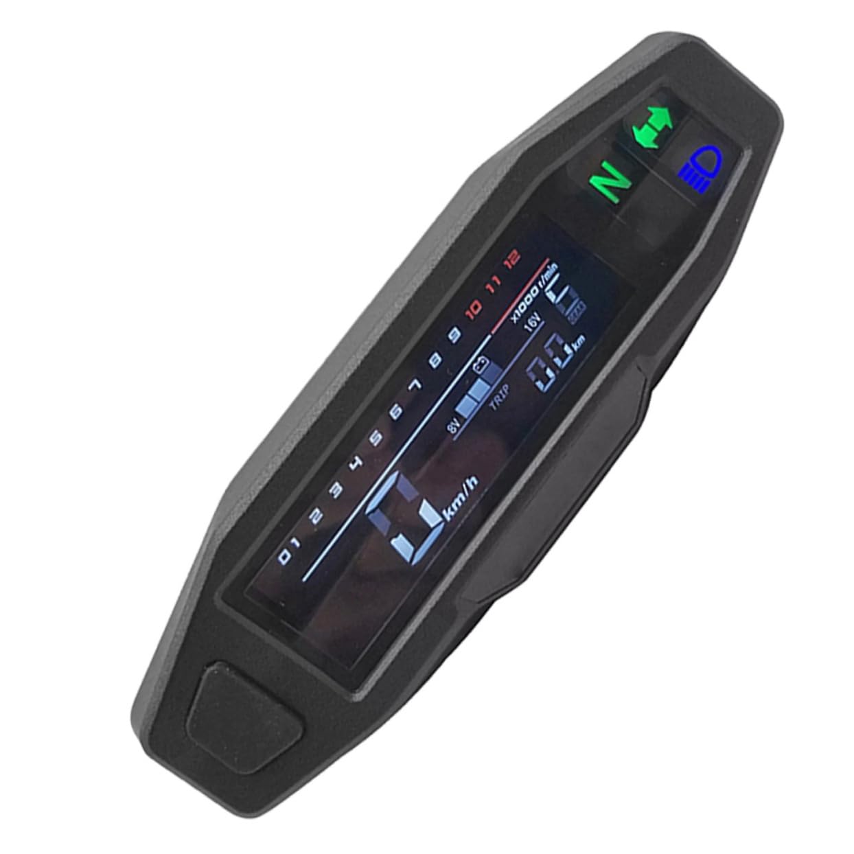 LCD Motorcycle Speedometer Odometer with Sensor 199KM/H Digital Color Display for Motorbike Tachometer Compatible with Motorcycles