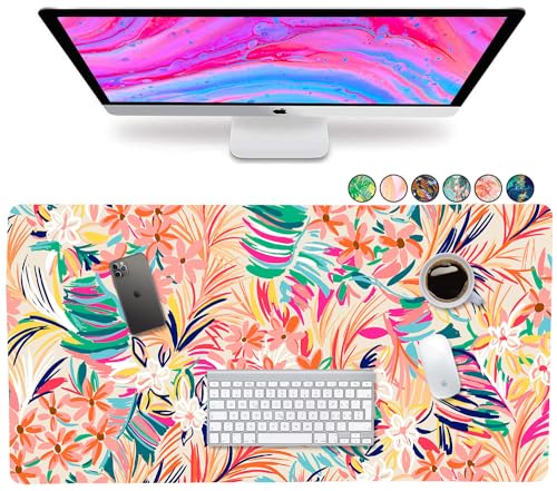 French Koko Large Mouse Pad, Long Desk Mat Keyboard Pad Desktop Accessories Home School College Decor Supplies Pretty Mousepad Big Computer Office Essentials Women Kids Girls XL Cute Tie Dye