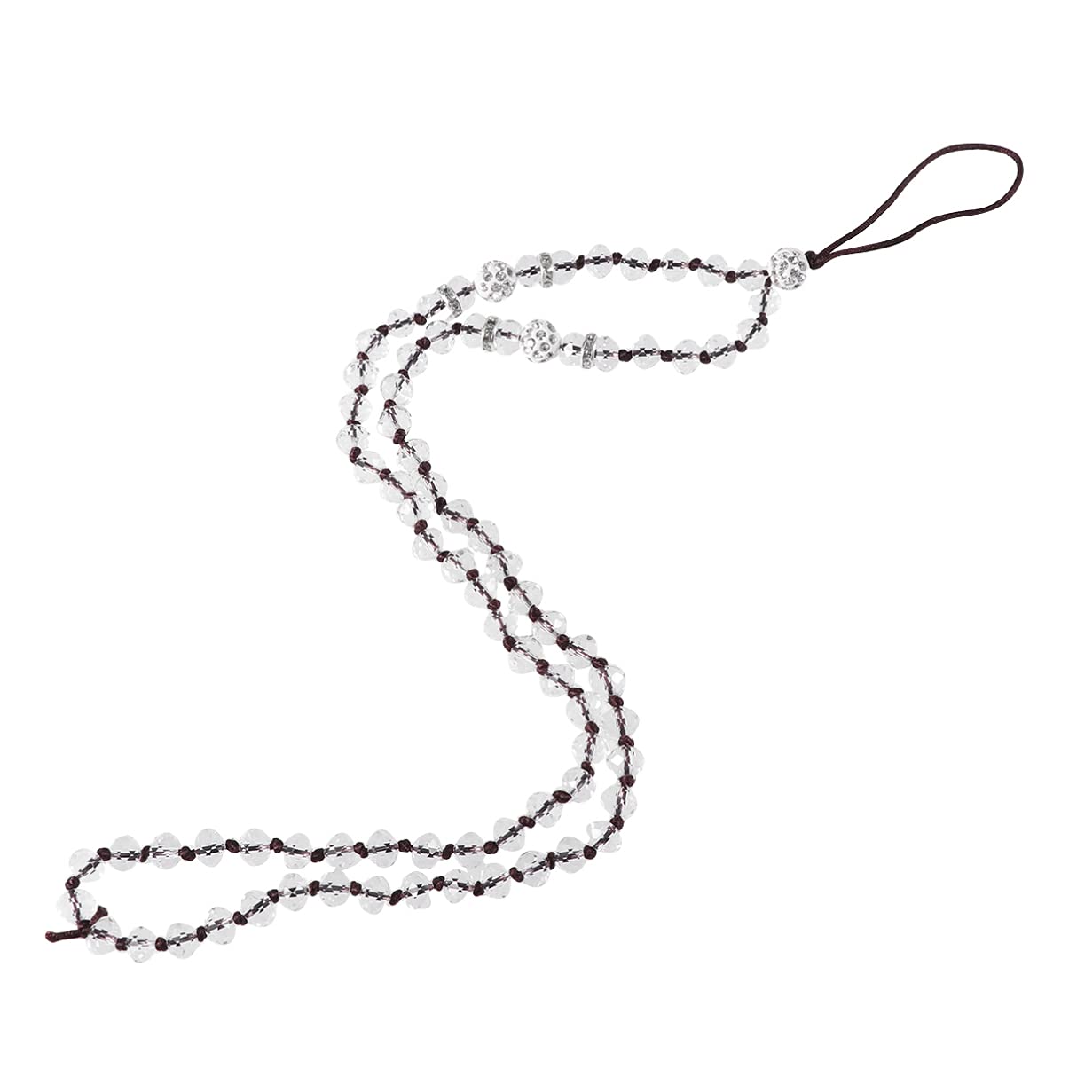 DOITOOLHanging Rope Chain Cell Phone Klevercase Phone Beads Strap Camera Wrist Strap Universal Smartphone Strap Camera Keychain Wrist Strap for Camera Wallet Wristlet Bracelet Charm White