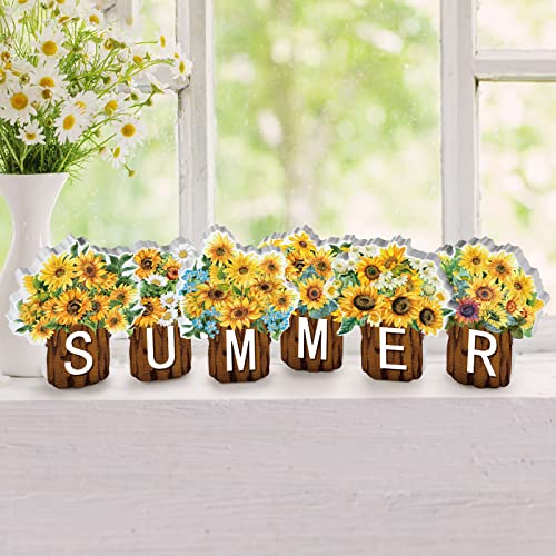 Maitys-6-Pcs-Sunflower-Summer-Table-Decor-Wood-Block-Signs-Farmhouse-Tiered-Tray-Decor-Flowers-Tabletop-Signs-Decorations-Wooden-Centerpieces-for-Kitchen-Home-DecorSunflower Maitys 6 Pcs Sunflower Summer Table Decor Wood Block Signs Farmhouse Tiered Tray Decor Flowers Tabletop Signs Decorations Wooden Centerpieces for Kitchen Home DecorSunflower