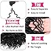 Unionbeauty 8 Packs GoGo Curl Crochet Hair 18 Inch Water Wave Crochet Hair for Black Women Beach Curl Deep Wave Crochet Braids Curly Crochet Hair Synthetic Curly Braiding Hair Extension 1B#