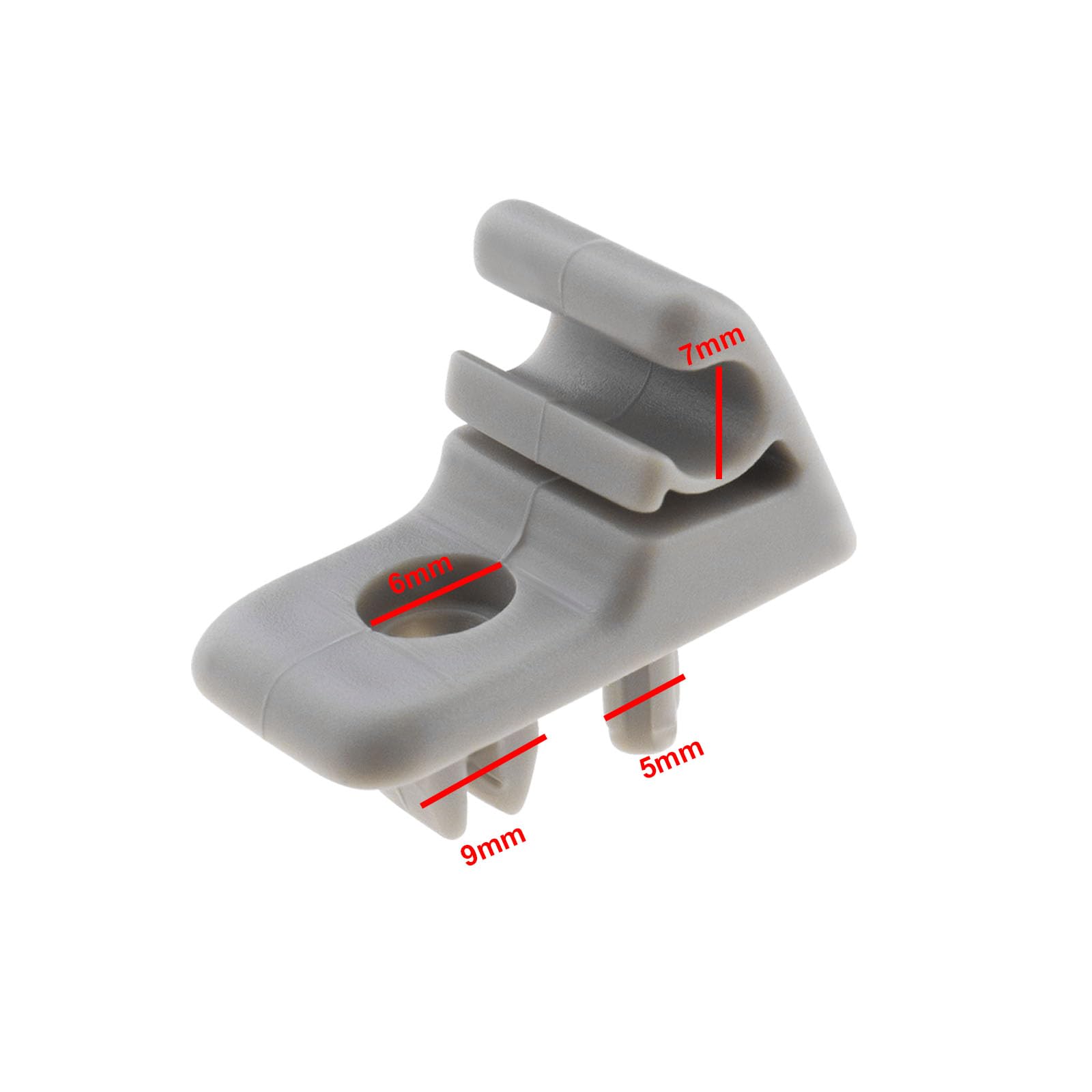 2 Clip Parasole Auto Per Fiat Punto, Fiorino, Doblo, Palio, Bravo - Codice 713812631 - Grigio - Foto 8