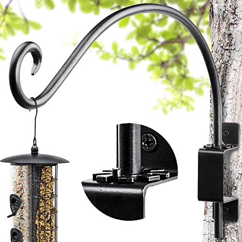 AJART Bird Feeder Hangers Outdoor: 16-Inch Swivel Hanging Plant Bracket for Indoor Wall Mount - Swivel Plant Hook for Flower Basket…