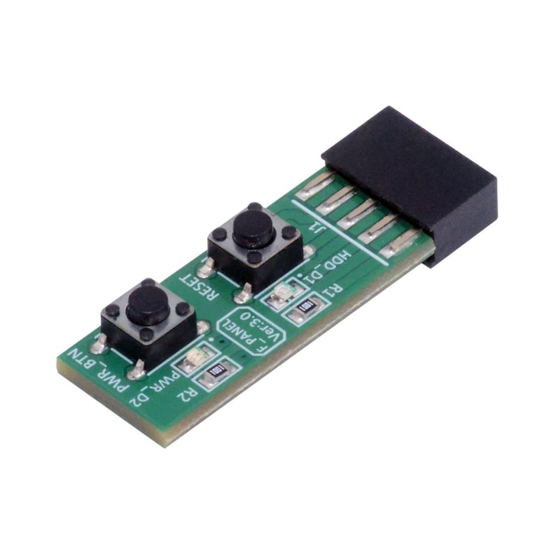 ChenYang 10 poliger Power/Reset Schalter Mainboard Schalter Testboard Adapter mit Festplatten LED für Desktop Computer mit Win7/10/11