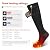 SNOW DEER Heated Socks for Men & Women Battery Socks Powered Thermal Ski Socks Winter Foot Warmer with Temperature Control Long Socks for Skiing Hiking Hunting Motorcycling Riding (S)