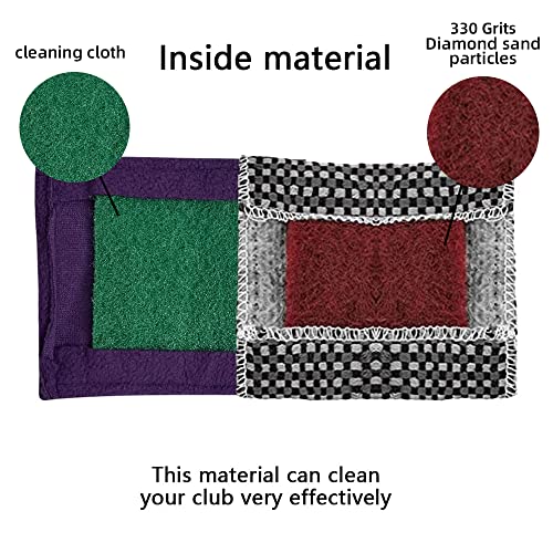 Image of Scott Edward 4pcs Pool Cue Cleaner Slicker Towel Burnisher Shaft Cloth Set (Purple)