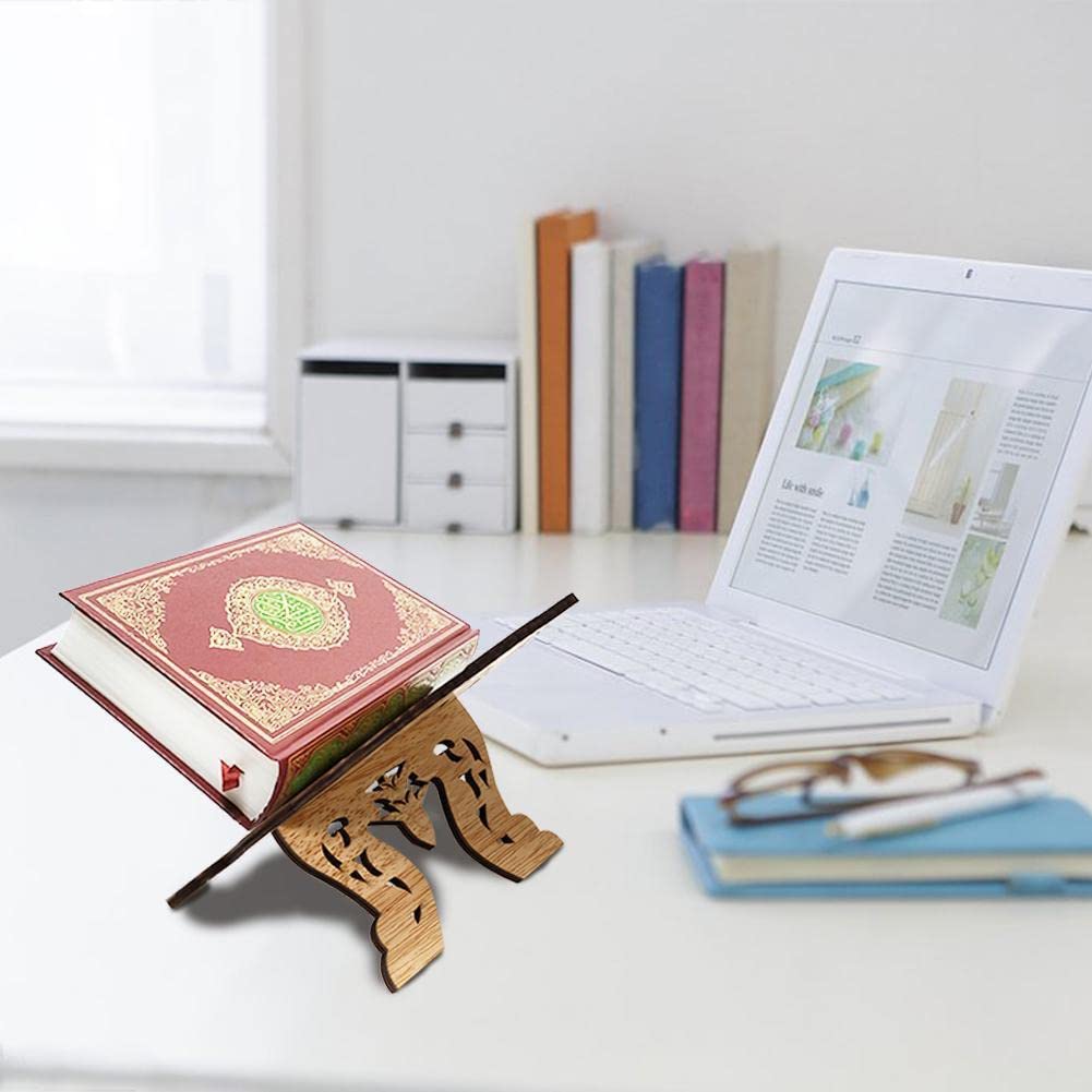 Supporto Per Libri In Legno Pieghevole Con Intaglio Vintage - Regalibro Per Cucina, Corano, Bibbia, Mensola Decorativa