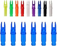 Vista 15 de SOPOGER 50 paquetes de flechas de arco con encoques - Insertos de flecha para flechas de carbono. Encoques de flecha de plástico de.244/6.20mm