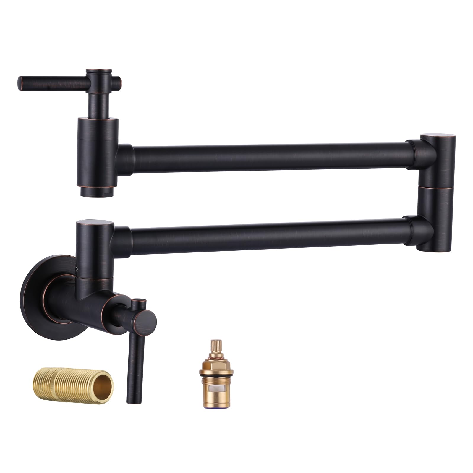 Robinet de remplissage mural laiton extensible à double joint
