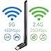 Produktbild Cudy WU700 AC 650Mbps USB WLAN Stick mit hohem Gewinn, 5 GHz / 2,4 GHz Dualband, 5 dBi Externe Antenne, kompatibel mit Windows 7/8 / 8.1/10, Mac OS, Linux.