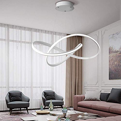 Lustre LED moderne rond avec diffuseur en gel de silice de luxe - 5