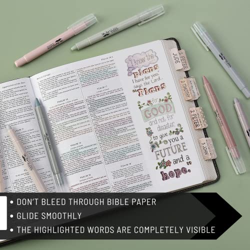 Image of Mr. Pen- No Bleed Gel Highlighters, Dusty Colors, 8 Pack | Bible Highlighters and Pens No Bleed, Bible Markers for Study, Journaling, School Supplies and Accessories