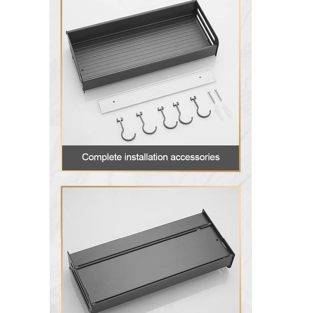 Wielofunkcyjny pływający organizer prysznicowy na kosmetyki, szampony i butelki z przyprawami kuchennymi(Grey,60Cm)