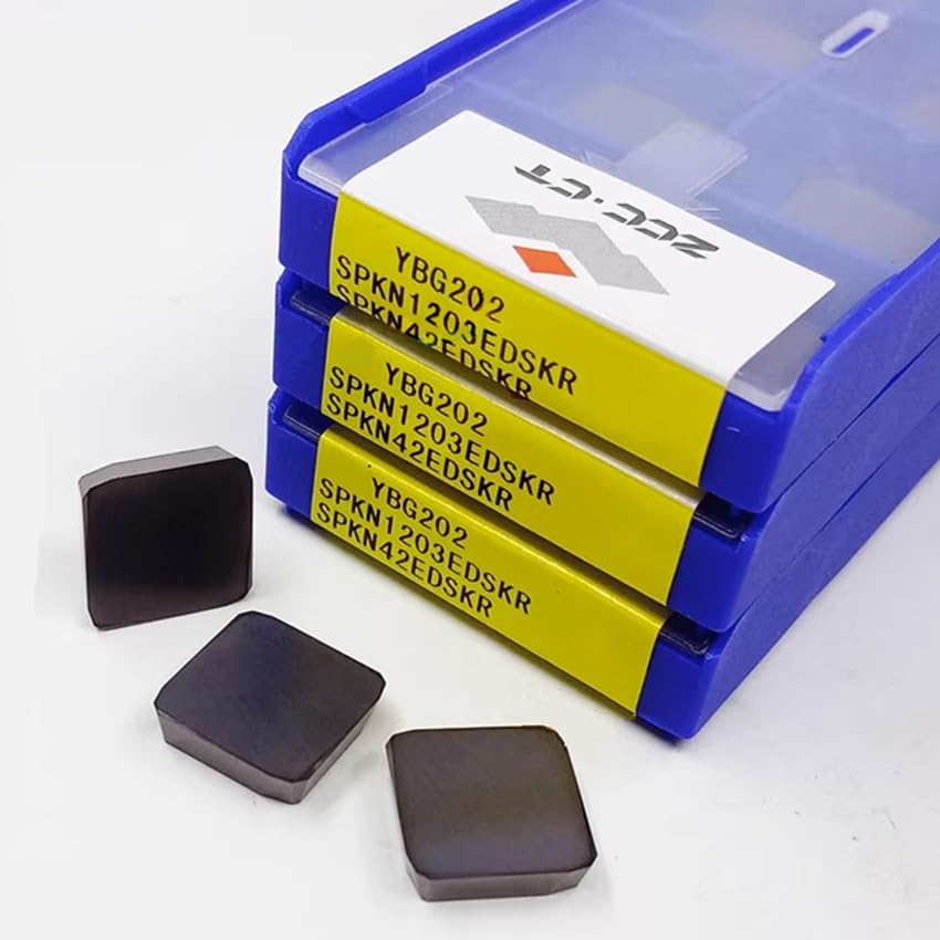 Tool Part for SPKN1203EDSKR YBG202/SPKN1203EDSKR YBG302/SPKN1203EDSKR YBM351/SPKN1203EDSKR YBD252 SPKN1203 CNC Insert 10pcs/Box - (Angle: SPKN1203EDSKR YBG302 / Shank Diameter: 50pcs (5 Box))