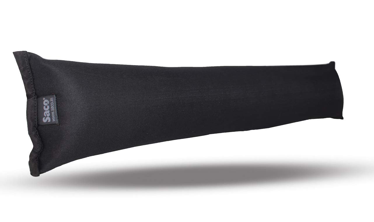 Saco Flexible Lightweight Support Comfort and Soft Wrist Cushion Recron Pillow for PC Laptop Desk Keyboard - Black (B07L4T5MGD) Amazon Price History, Amazon Price Tracker