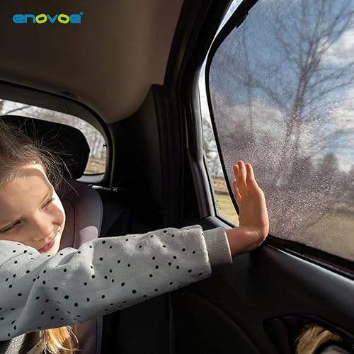 Enovoe ENOV-00004 Pack Of 2 Car Window Shade For Baby - 19 Inch X 12 Inch - Cling Car Sun Shade thumb #6