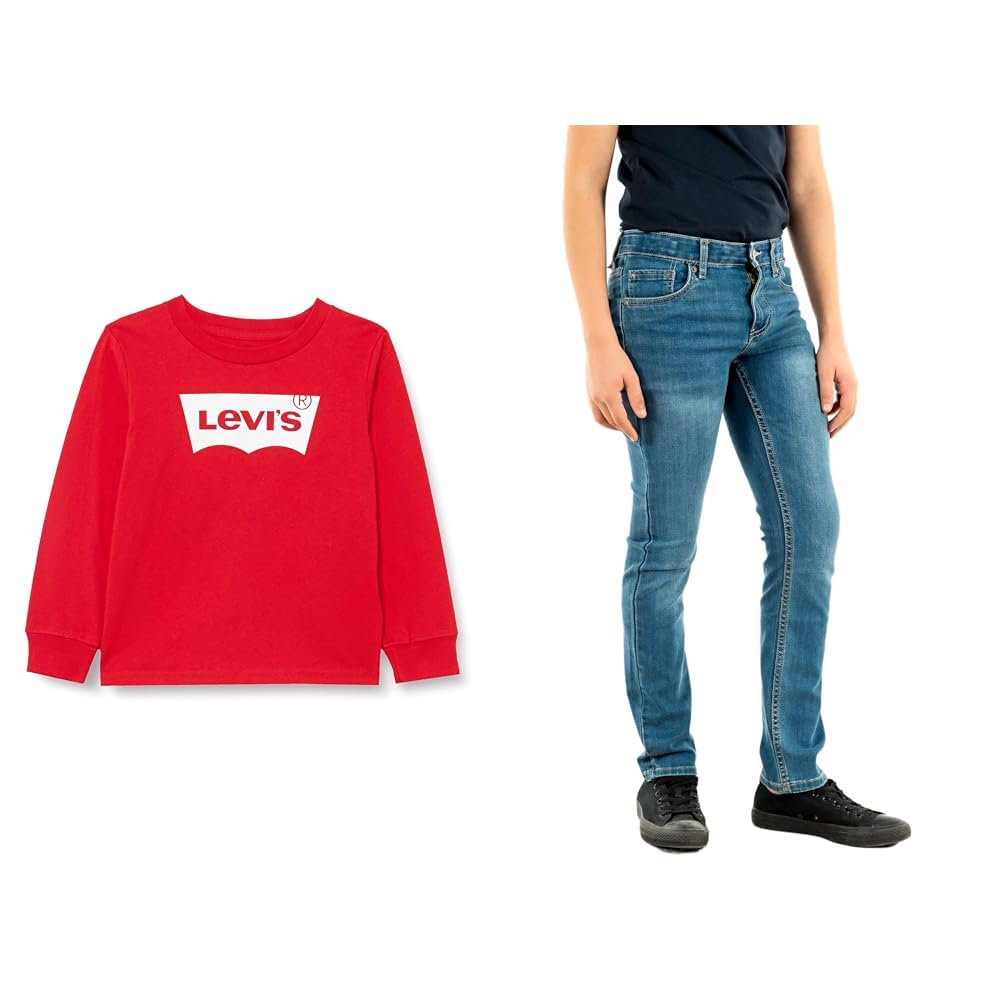Conjunto de niño Levi's Kids con vaqueros resistentes que no se rompen 5
