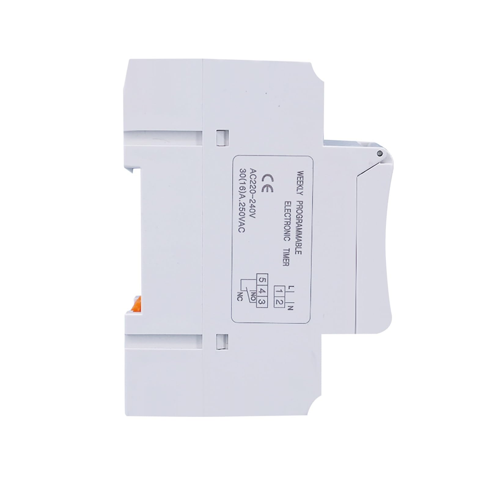 1 Temporizador de relé Digital programable semanal monofásico de riel DIN de 7 días con Control de CA de 220 V, 230 V, 12 V, 24 V, 48 V y 16 A(15A,220V AC)