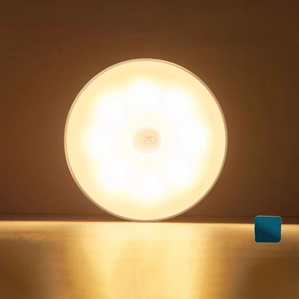 Rechargeable Motion Sensor Night Light Motion Sensor Light Indoor Cordless Battery Powered Stick on LED Night Lights Auto-On