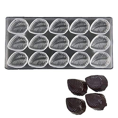 Premium 15 Cavity Chocolate Mould - Leaf Design -1