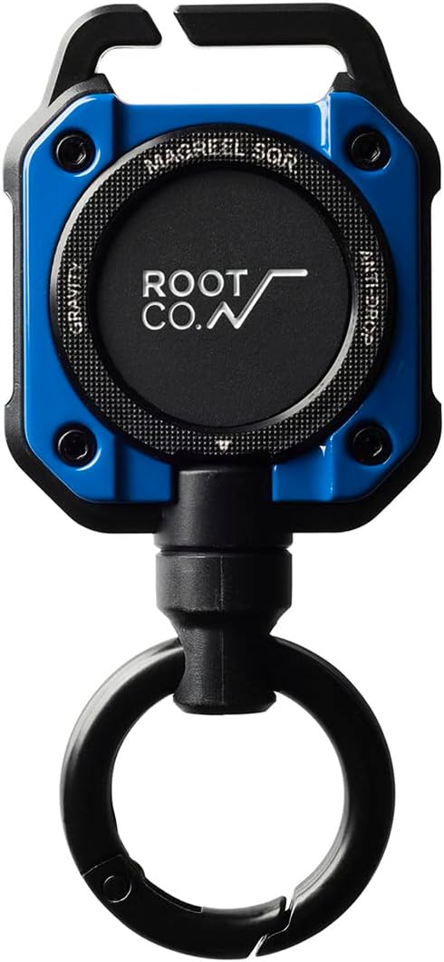 Moulinet Mousqueton Magnétique ROOT CO GRAVITY MAG REEL 360 Noir Mat - Modèle GMR3-BK, Neuf