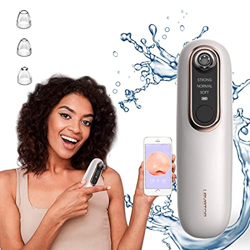 Pore Vacuum With Camera,20x Visible Blackhead Remover Wifi Wireless