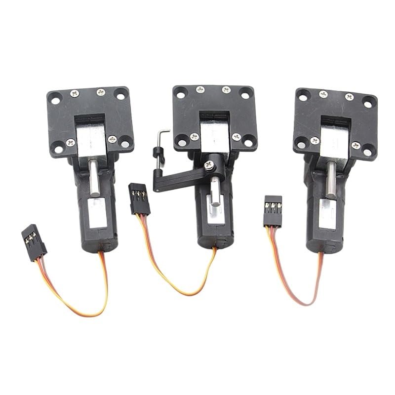 Tren De Aterrizaje Retráctil De Metal Con Servomotor Eléctrico PZ-15090SN De 3,5 Kg Y 40 G Con Conector JR De Dirección For Multicóptero De Ala Fija RC(1 set)