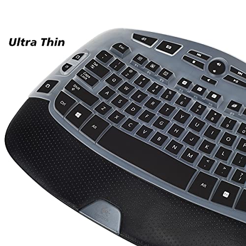 Protector de Teclado Compatible con Logitech K350 MK550 MK570 Negro miniatura 4